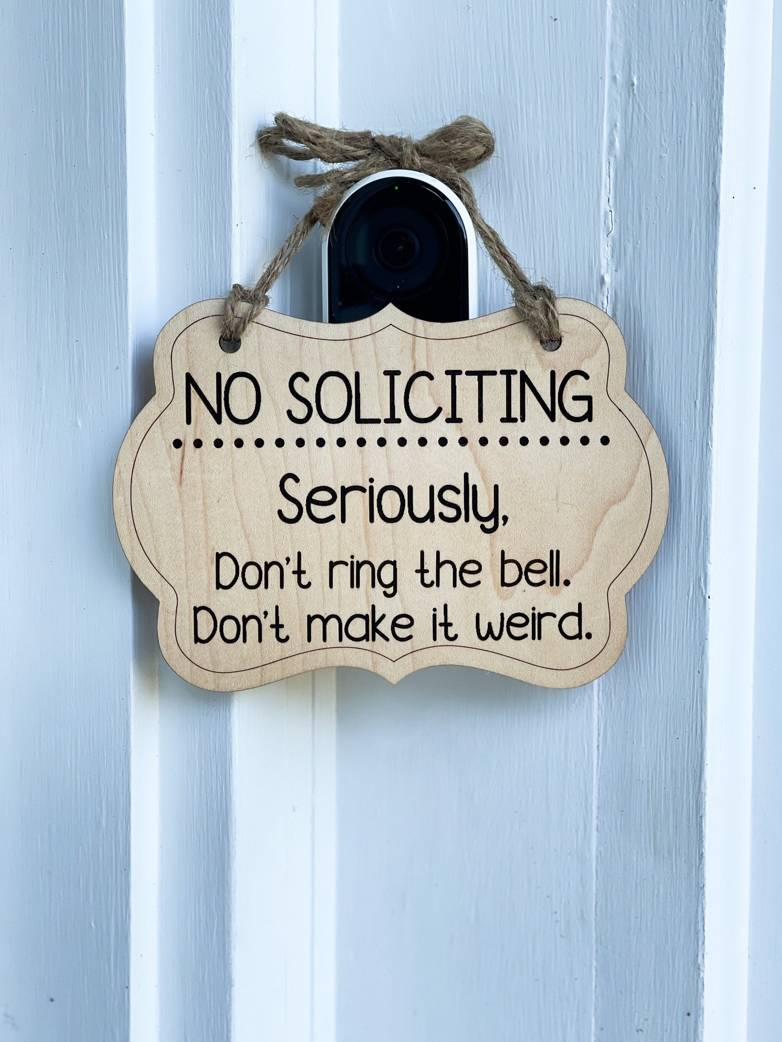 Do Not Knock or Ring Doorbell No Soliciting Sign Do Not Etsy