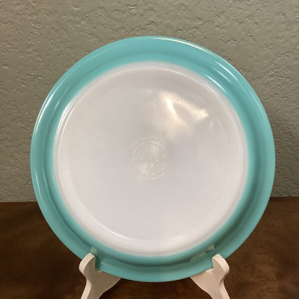 Vintage Pyrex 8-1/2” Turquoise Pie Dish