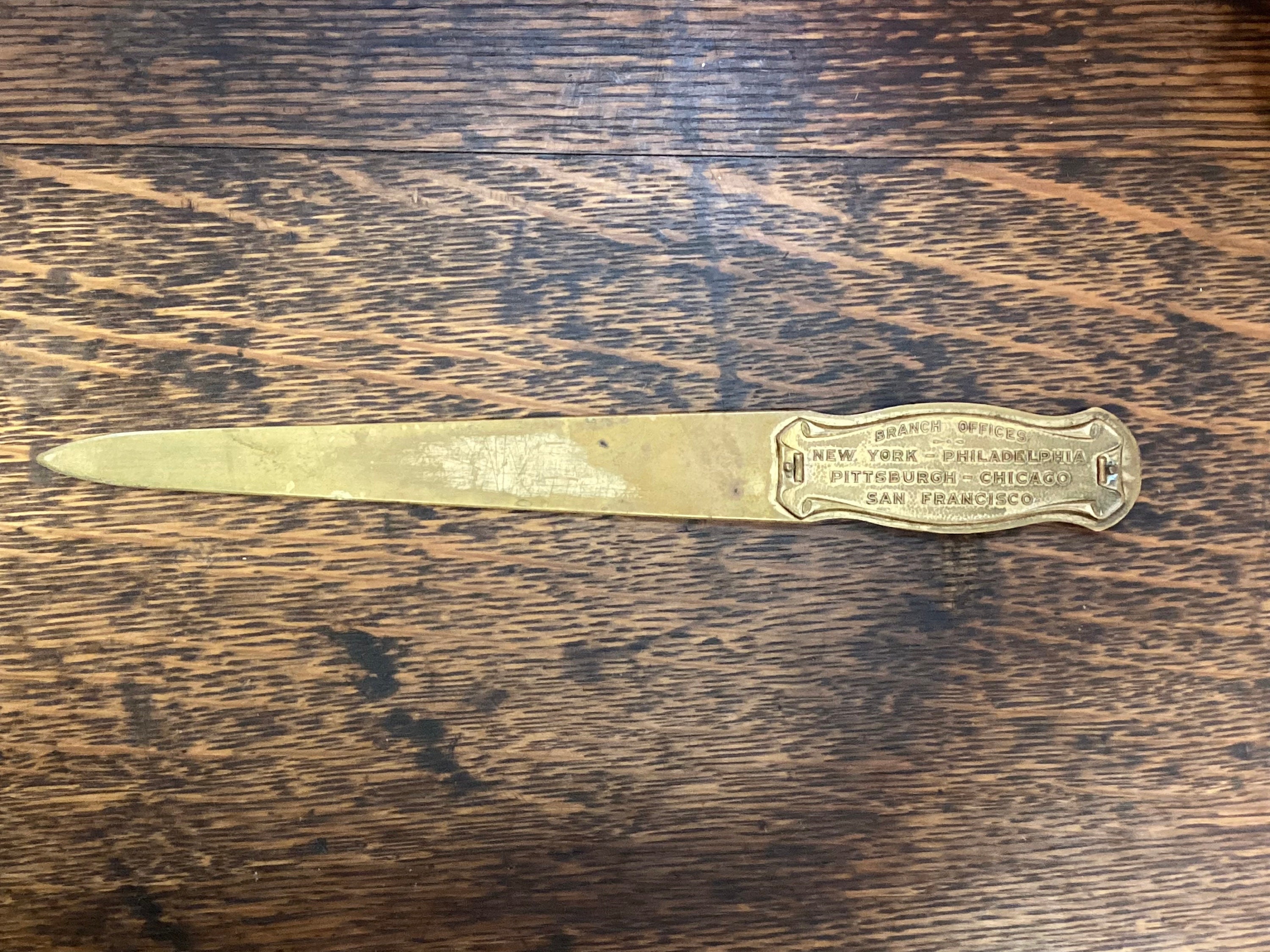 Vintage Advertising Letter Opener Etsy