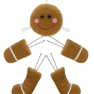 5 Pc 21&quot;H Gingerbread Decor Kit