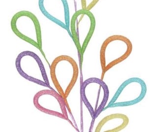 32.5"L Glitter Tubing Loop Spray