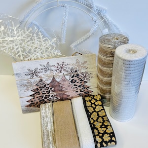 Rustic Elegance Winter Welcome Holiday DIY Wreath Kit