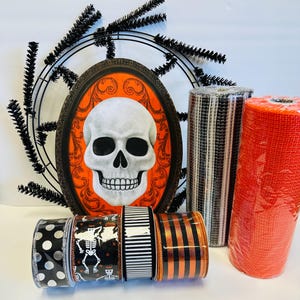 Skeleton Halloween DIY Wreath Kit
