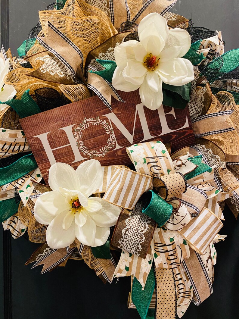 Home Wreath Facebook Live Wreath Everyday Wreath Southern Etsy