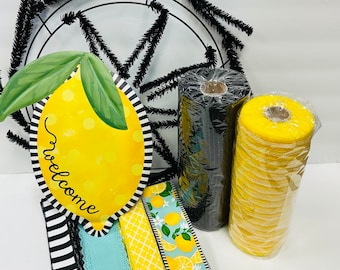 Lemon Spring Summer Everyday Welcome DIY Wreath Kit