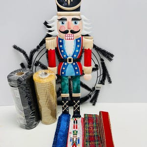 Classic Nutcracker Christmas Winter Holiday DIY Wreath Kit