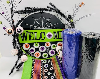Spooky Eyes välkomnar Halloween DIY-kranskit