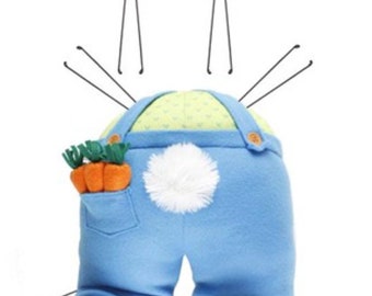 Boy Bunny Booty Wreath Kit,  Easter Spring Summer Floral Everyday Welcome DIY Wreath Kit