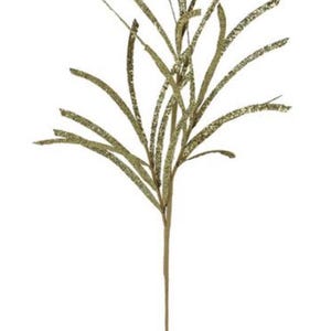 80 cm Glittered/Papiergrasspray: Gold