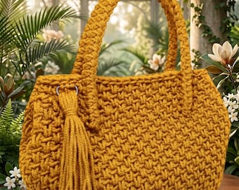 Elegant Winter Crochet Handbag Pattern – Alternate Spike Stitch Purse PDF (Beginner Friendly)