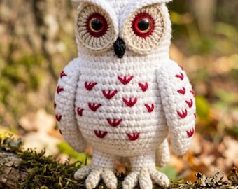 Crochet Realistic Barn Owl Amigurumi Pattern, Owl Plush Tutorial PDF, Woodland Animal Crochet Gift, Nature Decor, DIY Bird Pattern