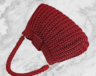 Patrón de bolso de ganchillo / Tutorial sencillo para bolso estilo boho (Descarga en PDF)
