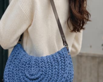 Elegant Crochet Handbag Pattern, Herringbone Stitch Tutorial (PDF Download)