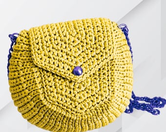 Chic Textured Crochet Crossbody Bag Pattern | Modern Handbag Tutorial (PDF Download)