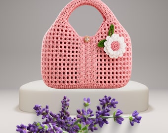 Popcorn Stitch Crochet Bag Pattern – Textured Tote Tutorial (PDF Pattern)