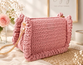 Cute Crochet Bag – Step-by-Step Tutorial for Beginners (Easy Handmade Purse Pattern)