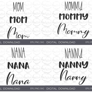 24 Family Scripts in Three Fonts Each | Svg | Png | Eps | | Digital ...