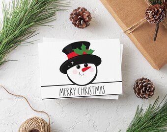 Merry Christmas Snowman | jpg | pdf | png | svg| Digital Download | Instant Download | Text | Cricut|