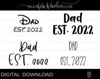 Dad Script Svg - Etsy