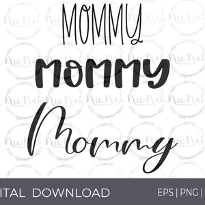 Scripts da mamãe em três fontes | SVG | png | épico | | Download digital | Download instantâneo | Texto | Roteiro | Audacioso