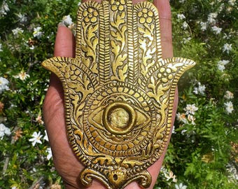 Gold Hamsa Hand Burner