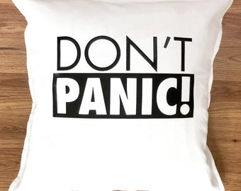 Don't Panic! Throw Pillow Case