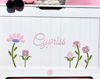 Wooden elements only by Daisy Fields. No toy box will be included. “Sweet Garden” Collection.