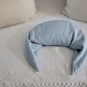 Natural pregnancy and feeding pillow. Daisy Fields. Baby blue and baby pink colors