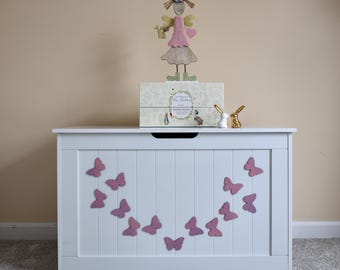 My Sweet 16 Butterflies Collection Large Toy Box by Daisy Fields.