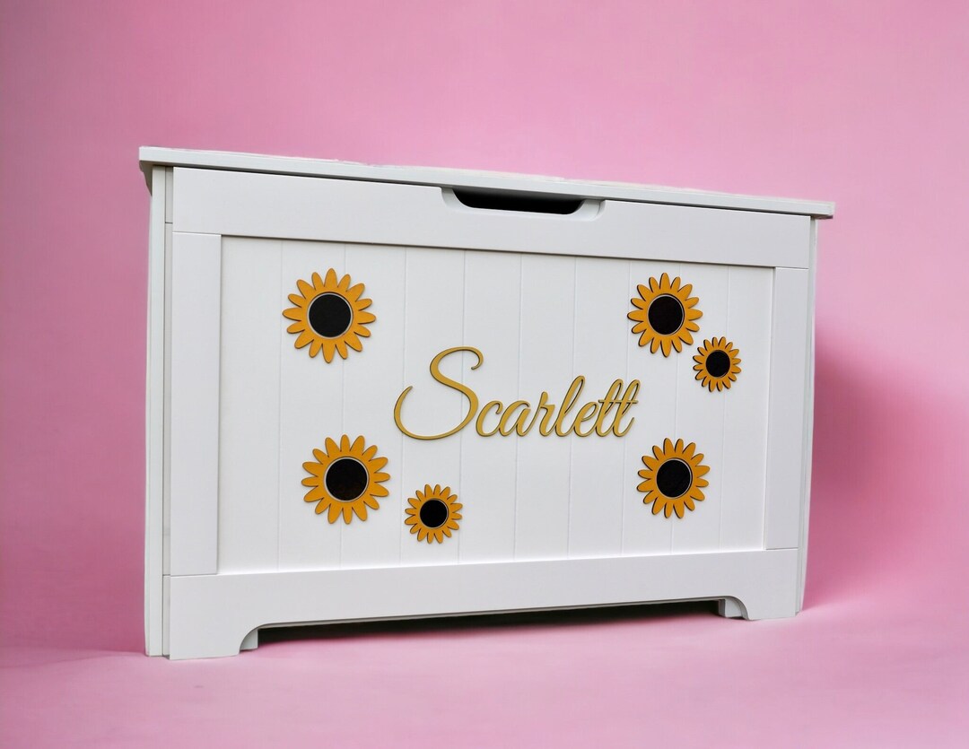 3D Personalized Wooden Toy Box or Wooden Elements Only by Daisy Fields
