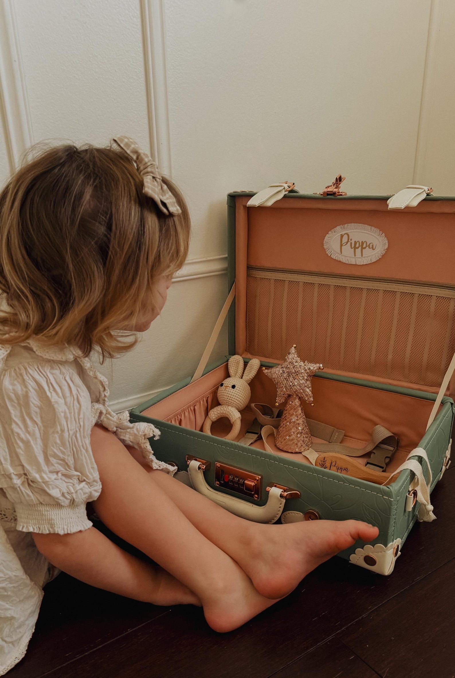 Emerald Green - Personalized Baby Keepsake Box, Memory Case, Suitcase ...