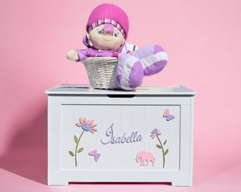 3D Personalized wooden toy box or wooden elements only by Daisy Fields. “Sweet Garden” Collection