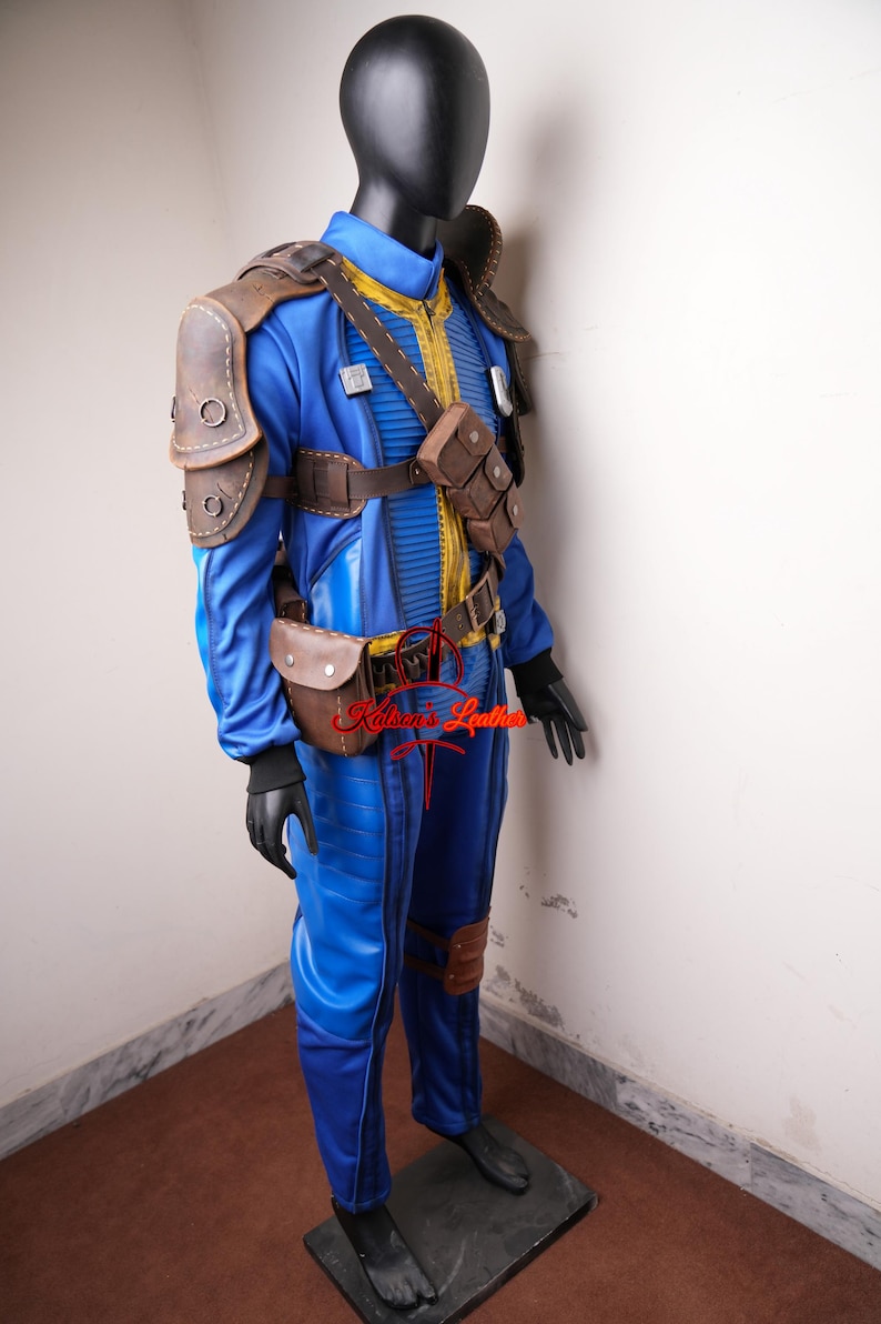 Fallout Costume: Canvas Vault Suit With Leather Belts, All Sizes - Etsy