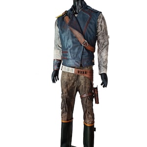 complete costume with leather belt and boot cover inspired by cal kestis Jedi survivor