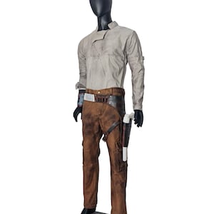 Pant shirt with holster belt inspired by Jedi survivor
