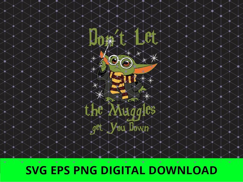 Download Baby Yoda Harry Potter SVG Baby Yoda The Mandalorian SVG ...
