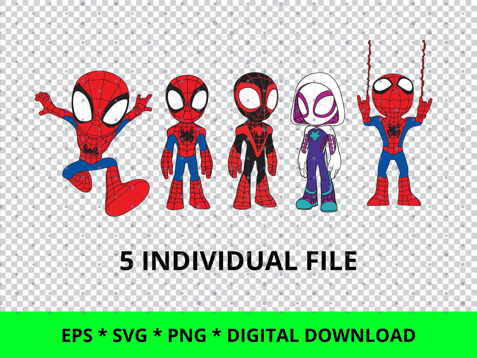Spidey and His Amazing Friends Clipart Spidey and His Amazing | Etsy