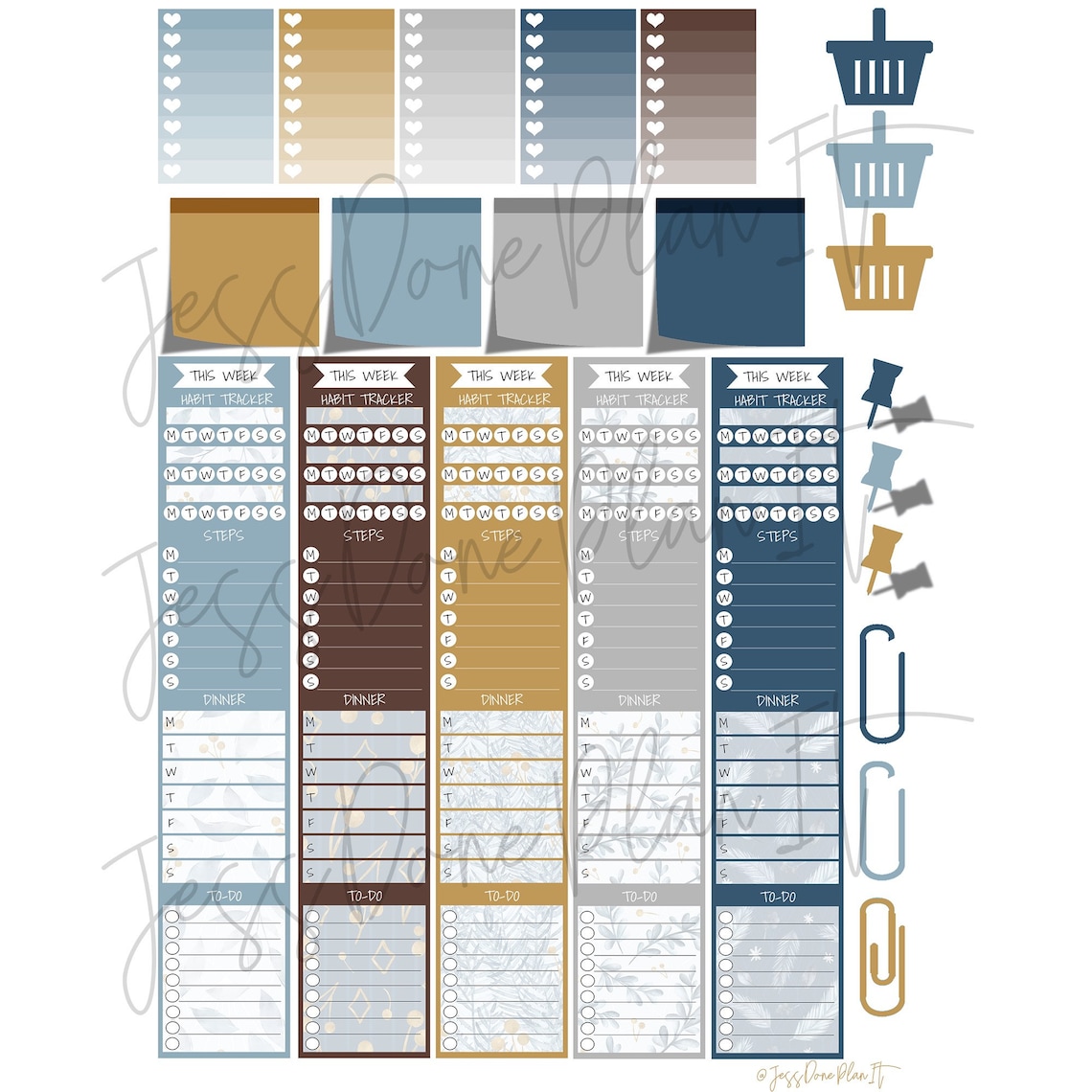 Winter Wonderland Digital Planner Stickers | Winter Stickers ...
