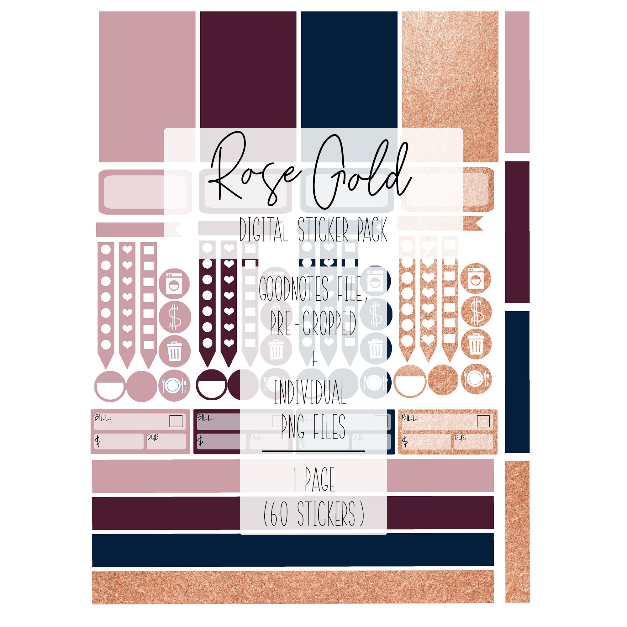 JPG 175 Digital Planner Stickers Digital Download goodnotes 5| pre ...