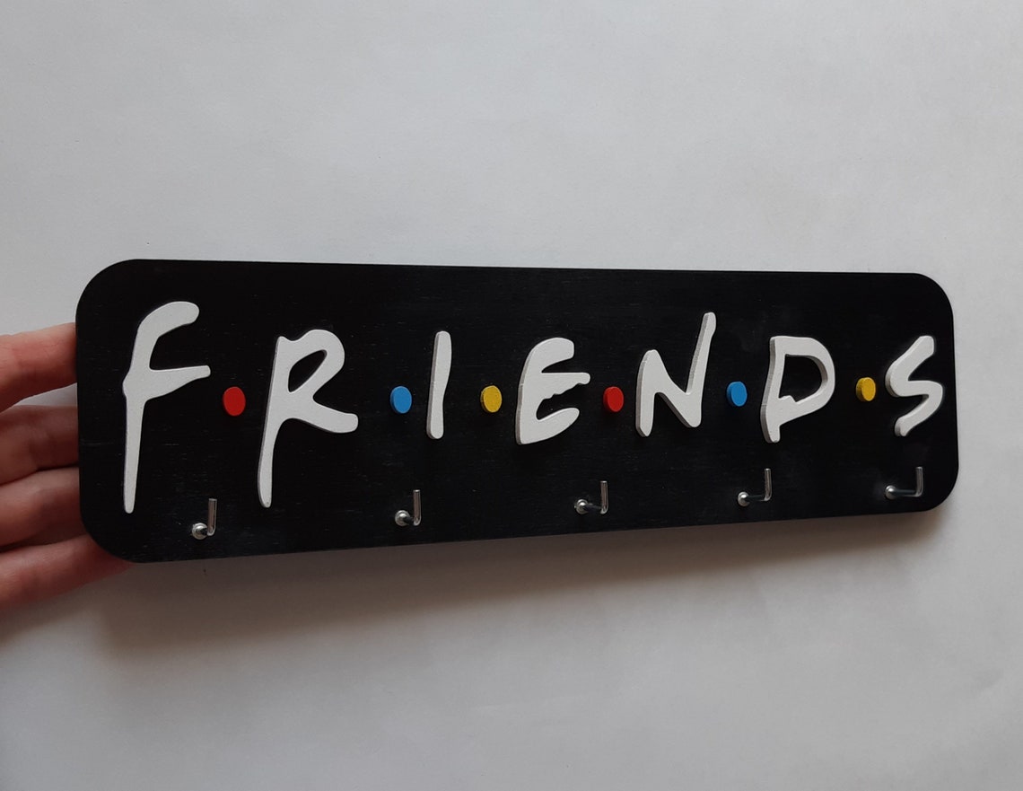 Friends key holder for wall F.R.I.E.N.D.S Sign Etsy