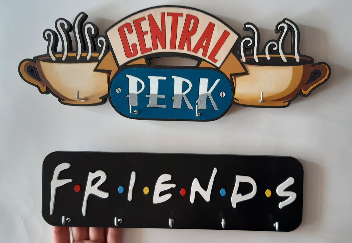 Friends key holder for wall F.R.I.E.N.D.S Sign Etsy