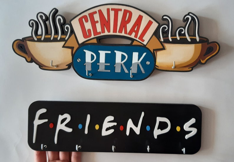 Friends key holder for wall F.R.I.E.N.D.S Sign Etsy