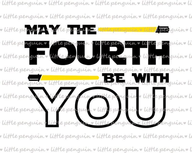 STAR WARS SVG May the Fourth Be With You Star Wars Clip | Etsy
