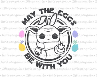 STAR WARS SVG, Easter svg,  ClipArt, shirt file, Baby Yoda, Easter svg, Easter cutting file, Mandalorian svg, instant download 623