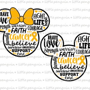 Childhood Cancer, Ribbon Breast Cancer, cancer ribbon, awareness pink, hope, instant download, 263