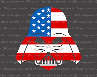 STAR WARS, Independence day, 4th of July, Fourth of July, USA Flag, shirt cut file, cutting file, Darth Vader, instant download, 657