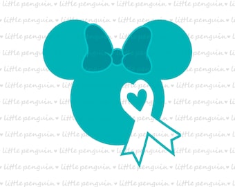 Ribbon Breast Cancer, Ovarian cancer, cancer ribbon, awareness, Clip Art, instant download, 238