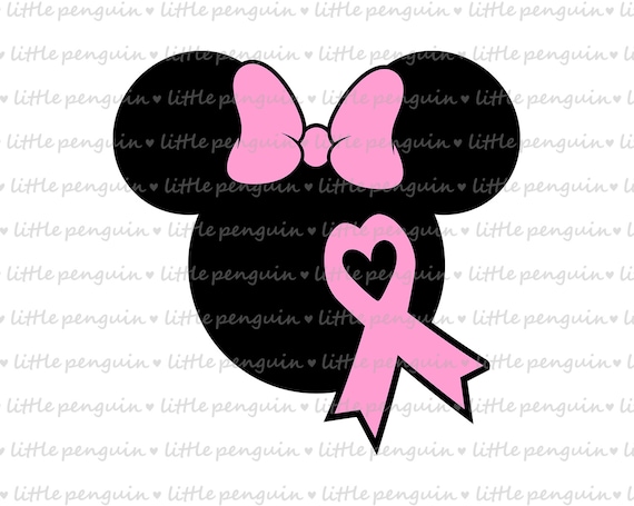 Breast Cancer AwarenessPink RibbonMinnie Mouse Wreath OrnamentCustomize Your Own