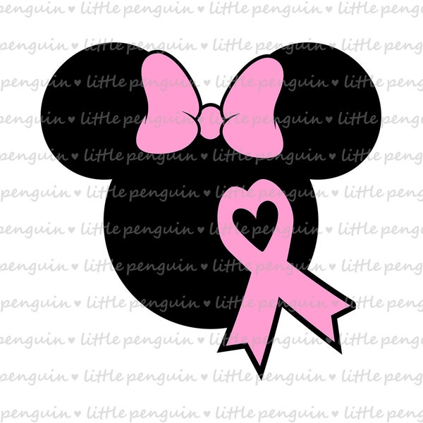 Ribbon SVG, Breast Cancer, cancer ribbon, awareness pink, Clip Art, instant download, 074