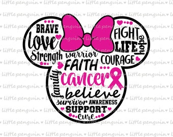 Schleife Brustkrebs, Schleife, Bewusstsein rosa, Clip Art, Clip Art, sofortiger Download, enthält weißen und transparenten Hintergrund, 060